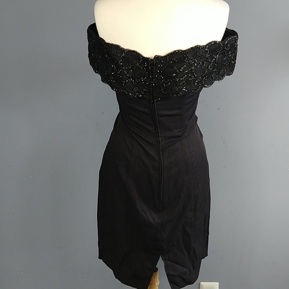 Vintage Niki Petites off shoulder cocktail dress 6 - Picture 6 of 12